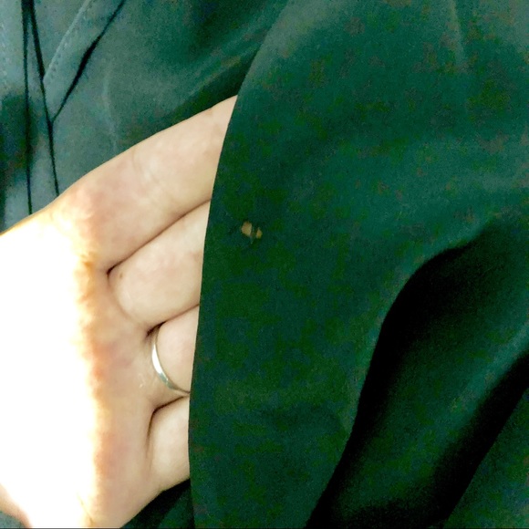 DVF Black Asymmetric Silk Ruffle Romper - Picture 8 of 8